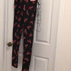 Women’s Xmas fleece leggings trucks w/trees M  & L $7